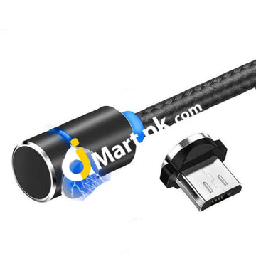 Topk 0.5M Usb Magnetic Cable Nylon Braided Compatible With Android Micro - Imported From Uk